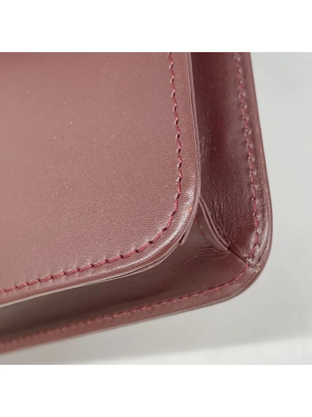 Cartier Clutch Must Leather Bordeaux Gold